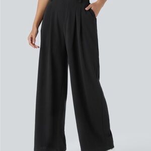 Halara Flex™ High Waisted Pocket Wide Leg Waffle Work Pants - Sz. L